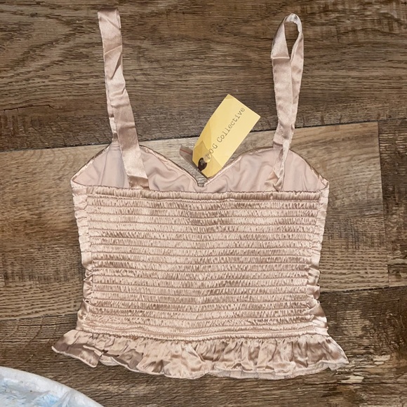 NWT B•O•G Collective Beautiful Tan Corset Type Tank Top - Picture 11 of 15